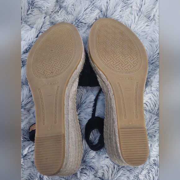Toni Pons Sandy Espadrille Wedge size 9 (40eu) black suede - Picture 9 of 12